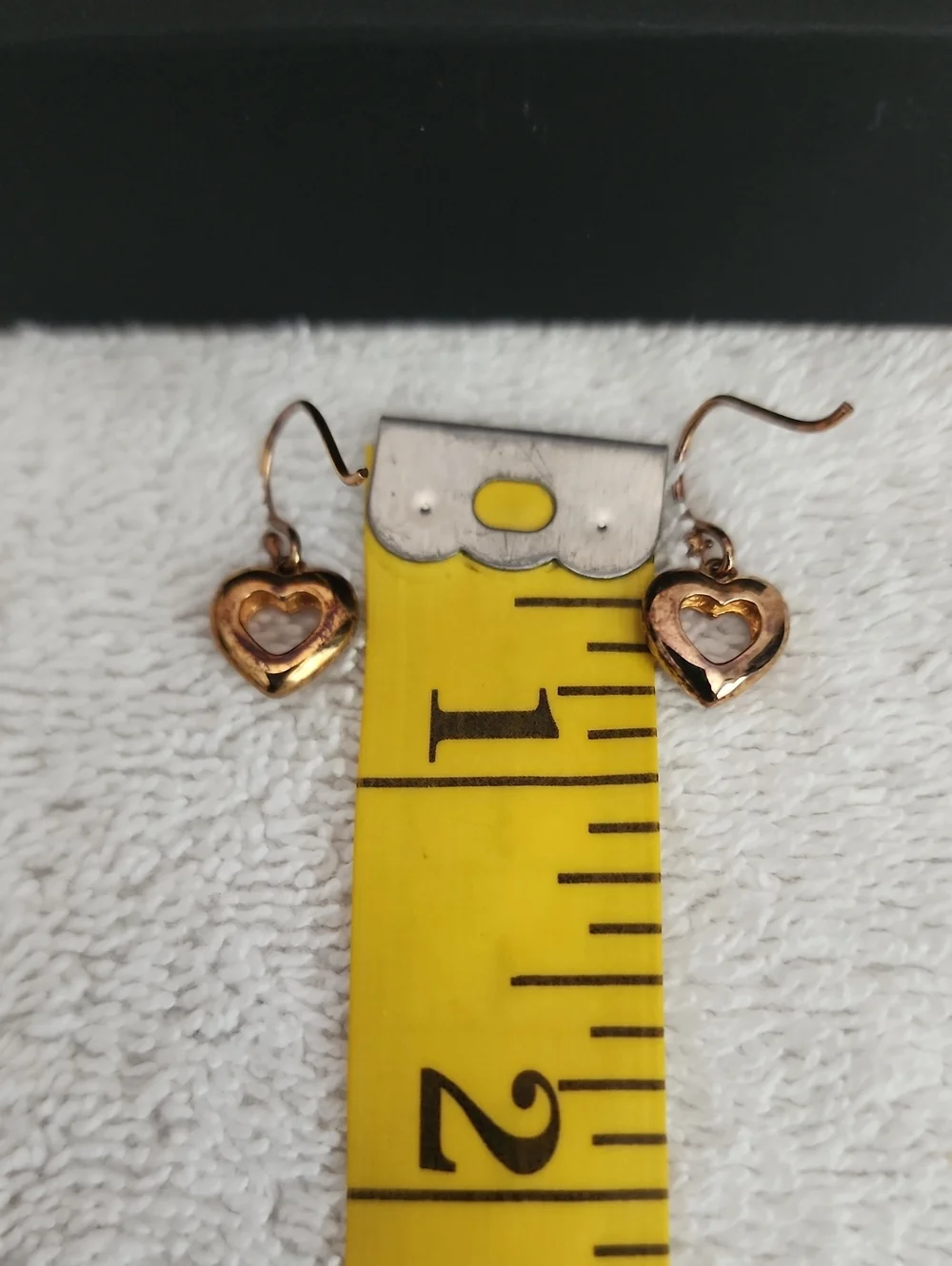 New Coach Heart Drop Earrings - Picture 7 of 8